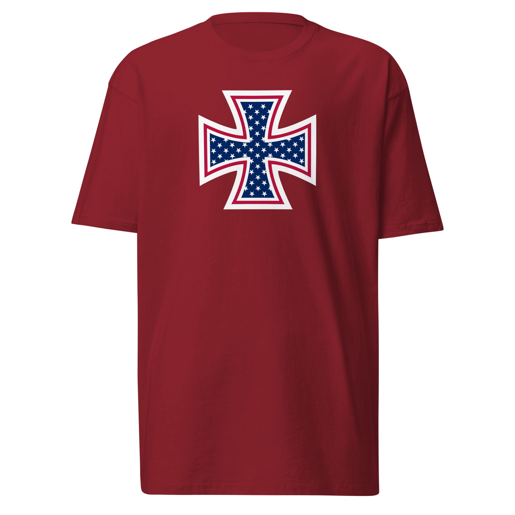 Iron Cross T-Shirt - Brick Red / XL