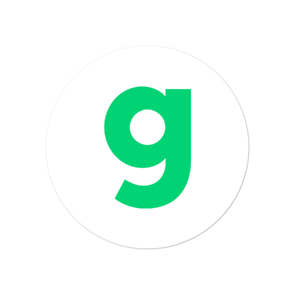 Green G Sticker - 3x3