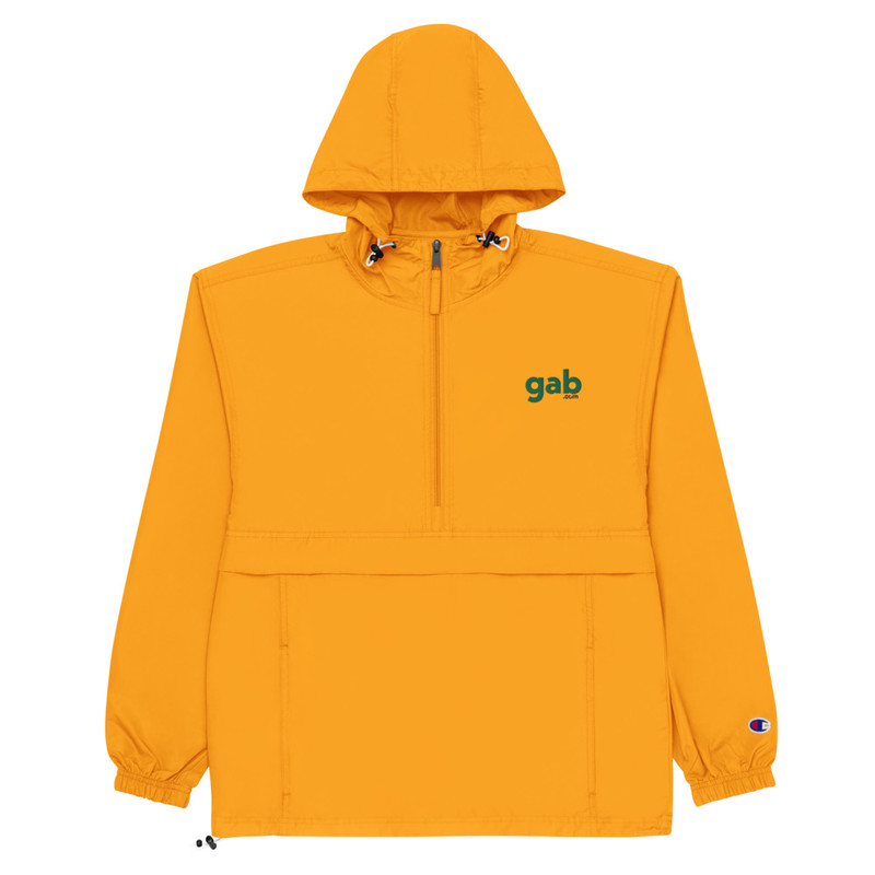 Gab.com Champion Packable Jacket - Gold / L