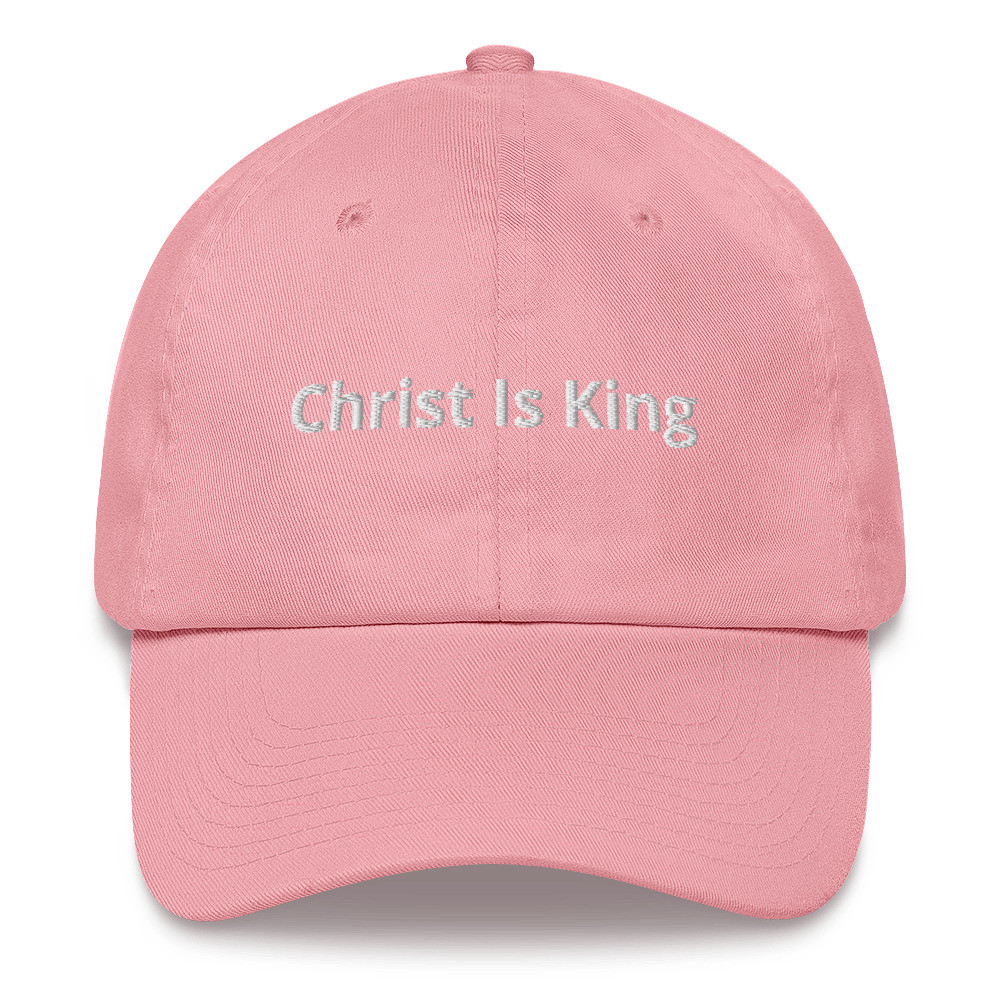 Christ is King Dad hat - Pink