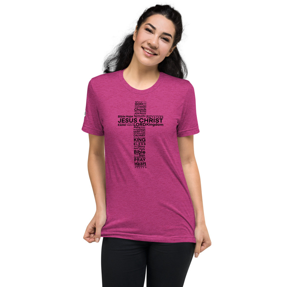 Cross Women's T-Shirt - Berry Triblend / S