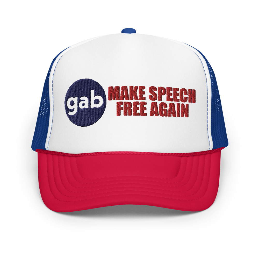 Gab Make Speech Free Again Foam Trucker Hat