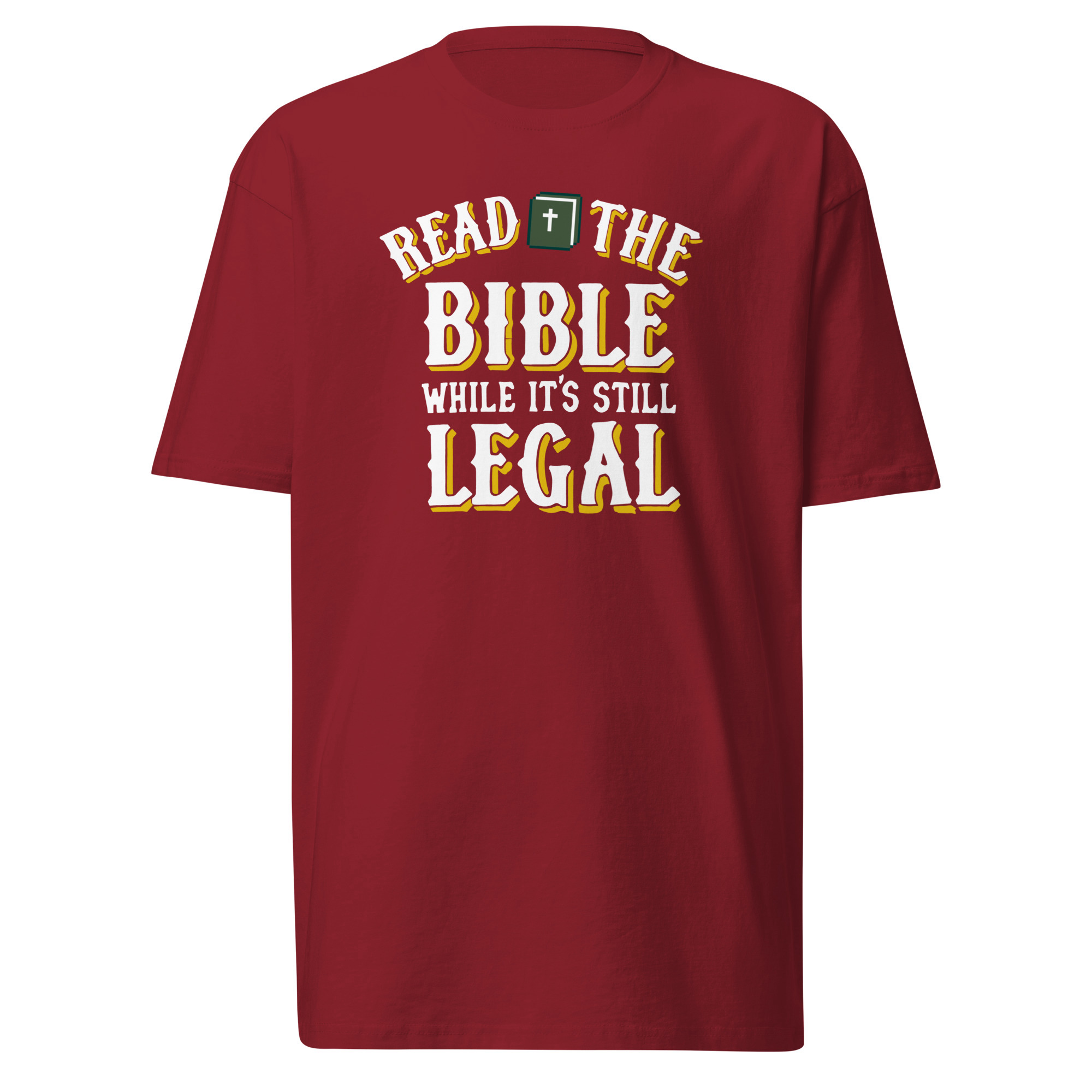 Read The Bible T-Shirt - Brick Red / L