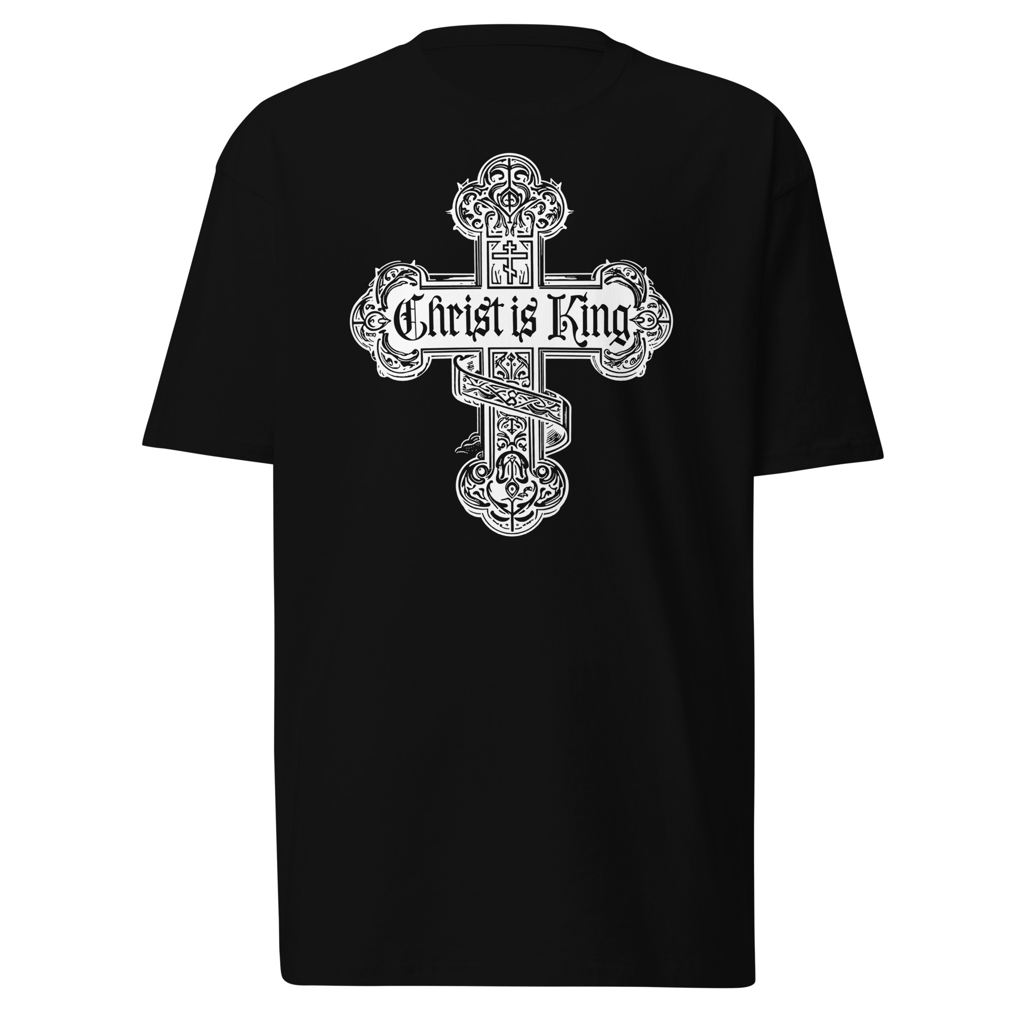 Christ is King Cross T-Shirt - Black / M