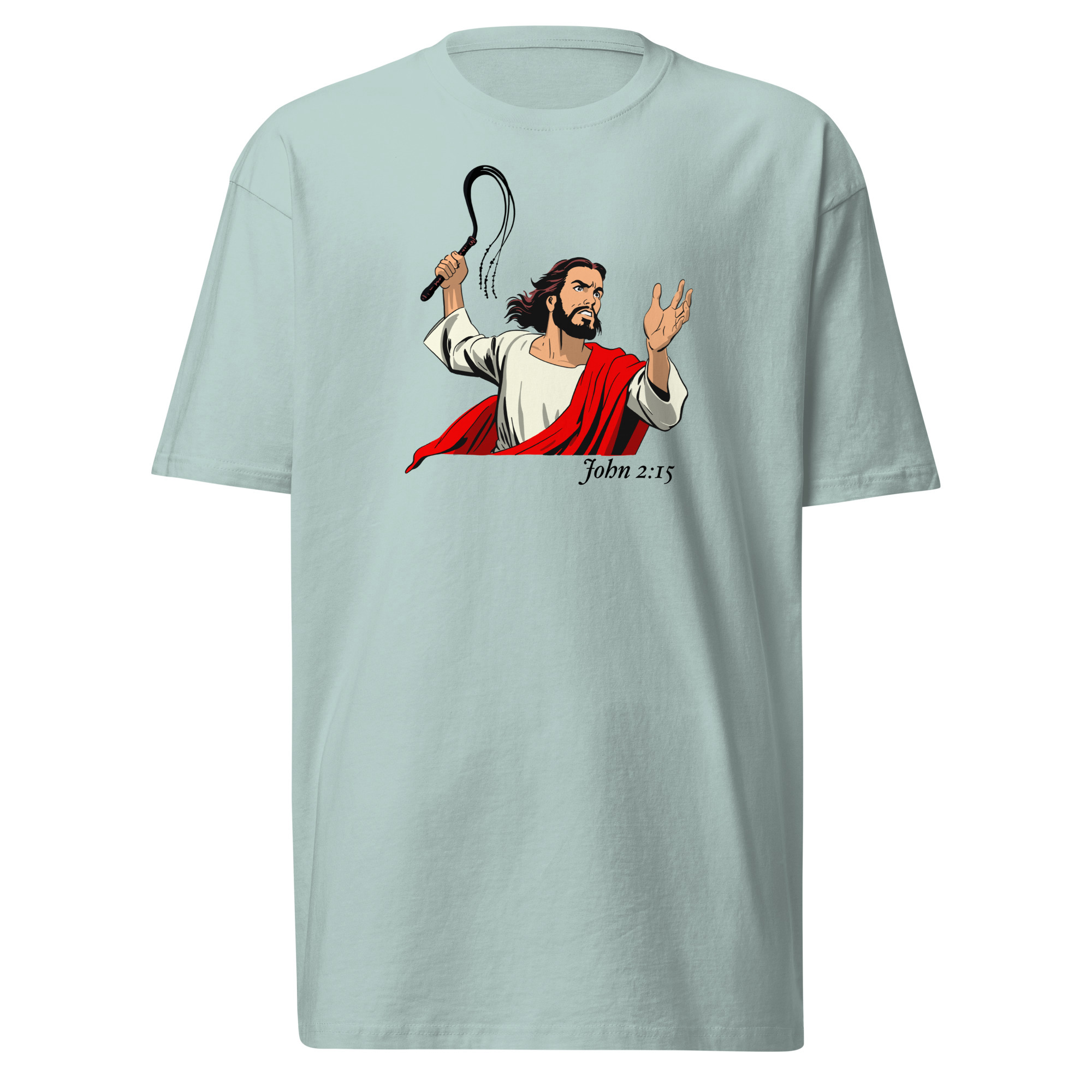 John 2:15 T-Shirt - Agave / L