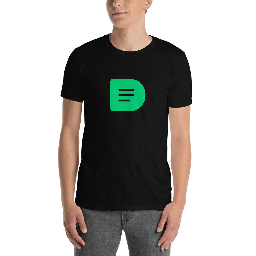 Dissenter D Logo - T-Shirt - Black / M