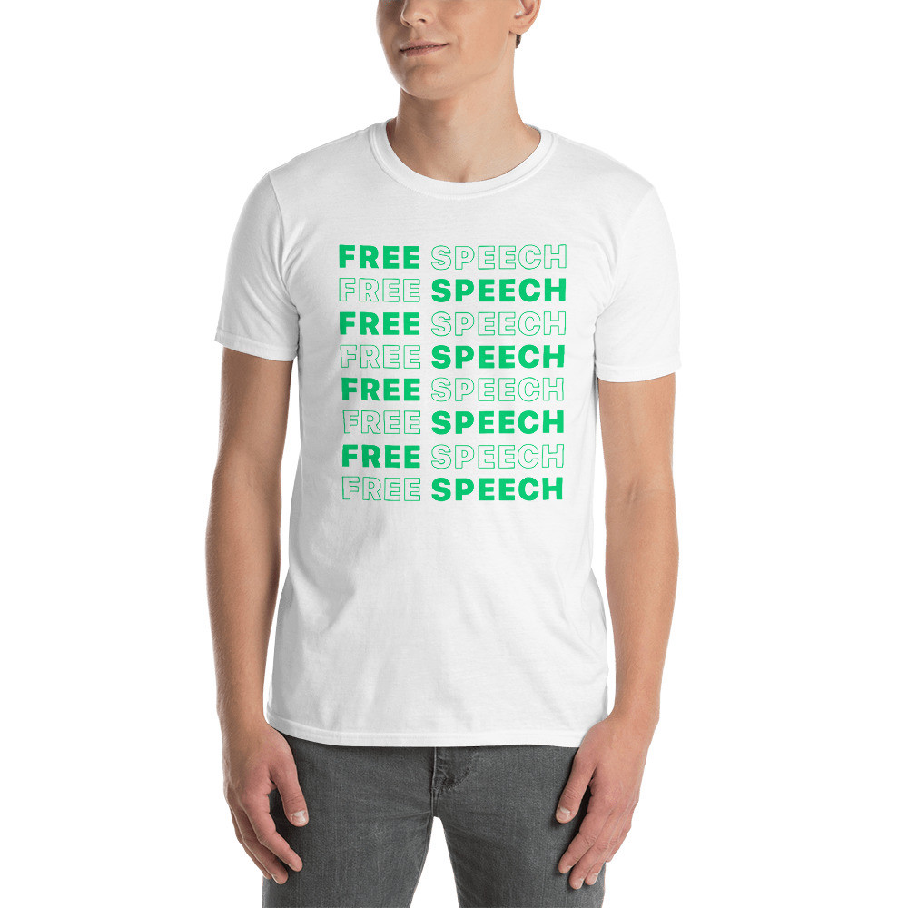 Free Speech over Free Speech T-Shirt - White / S