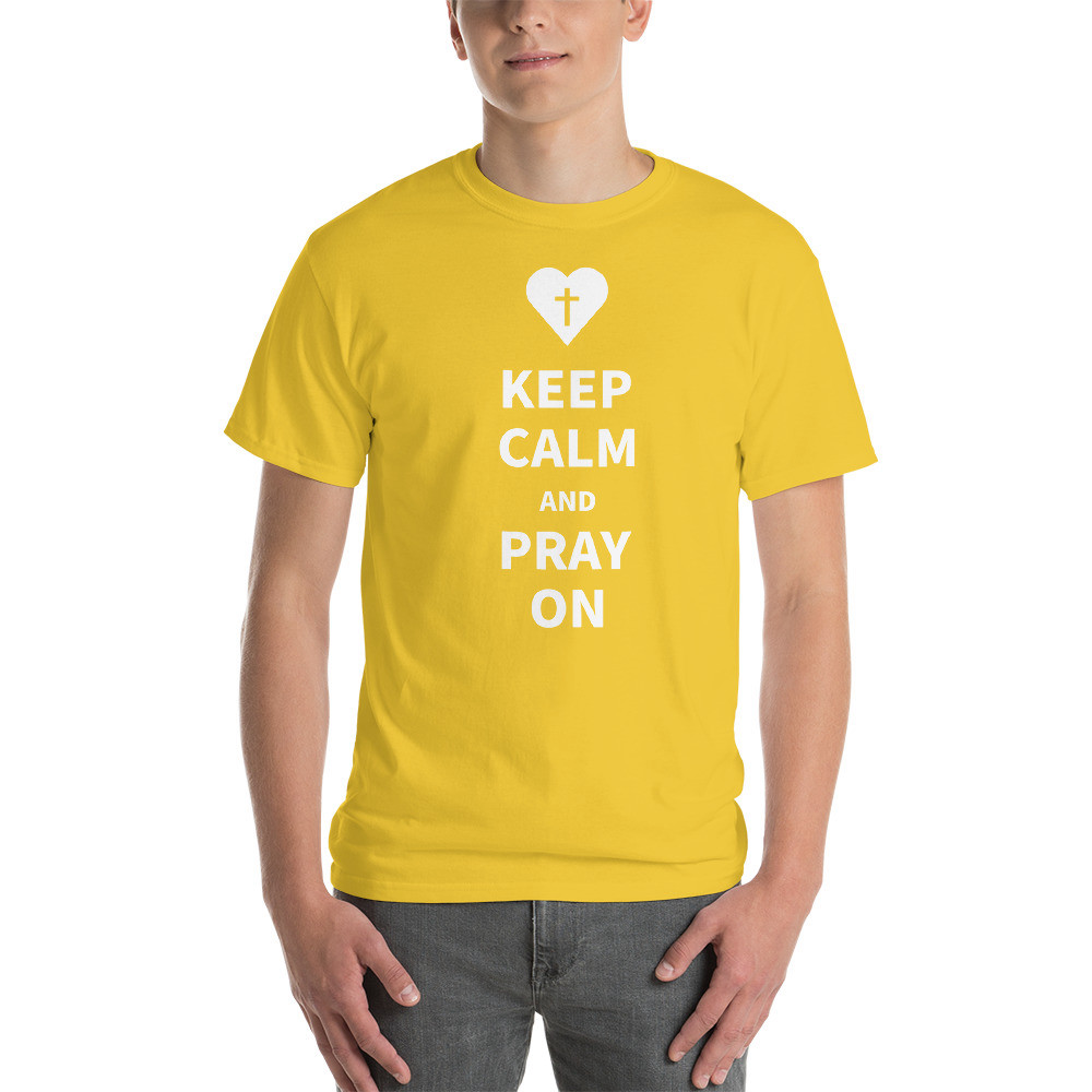 Keep Calm and Pray On T-Shirt - Daisy / XL