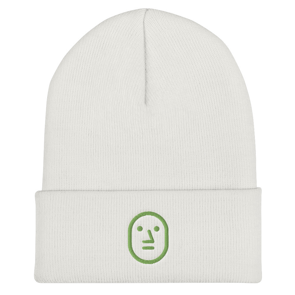 Green NPC Beanie - White