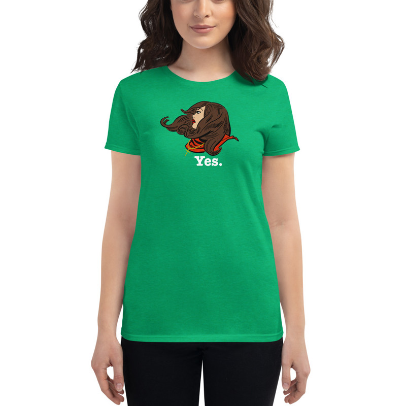 YES. Brunette Women's t-shirt - Heather Green / S