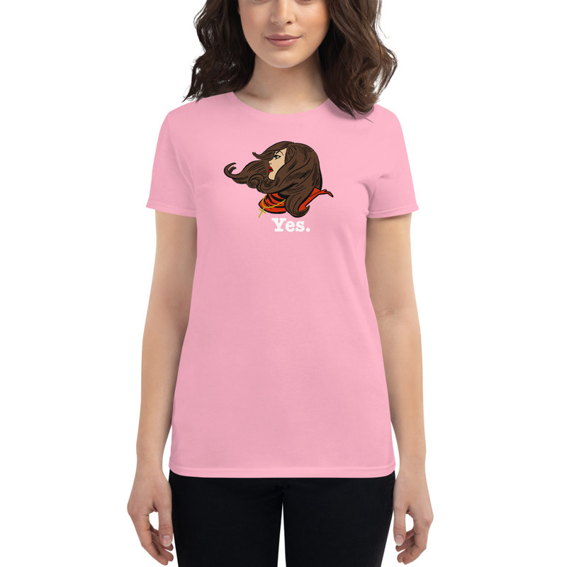 YES. Brunette Women's t-shirt - Charity Pink / S