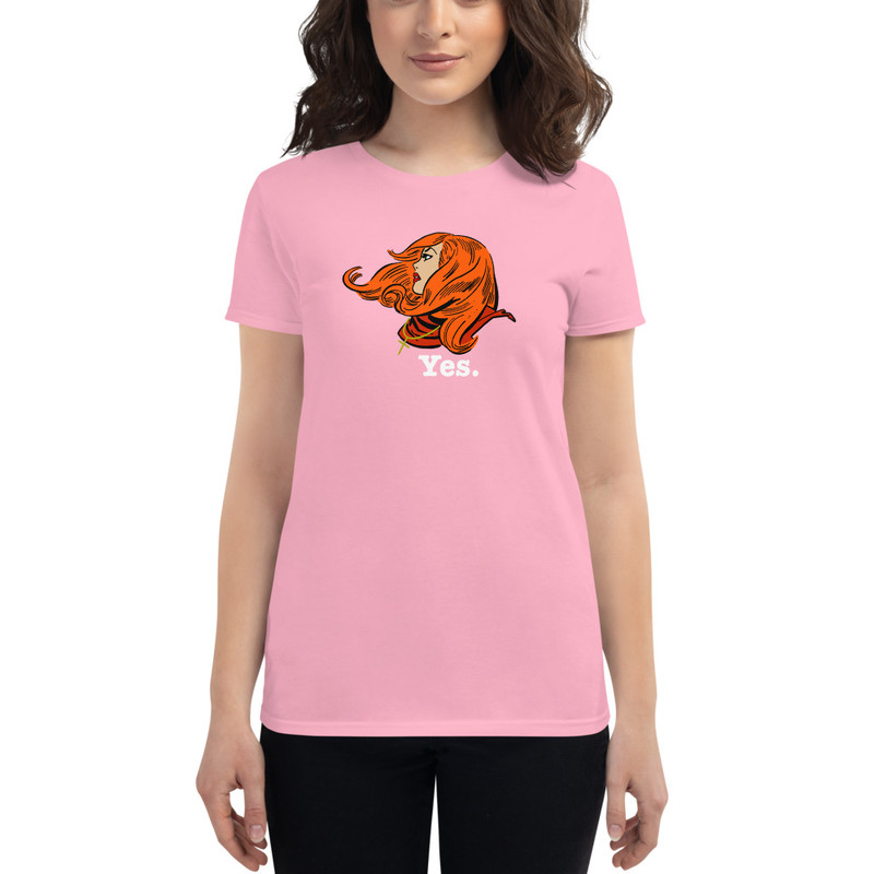 YES. Red Women's t-shirt - Charity Pink / S