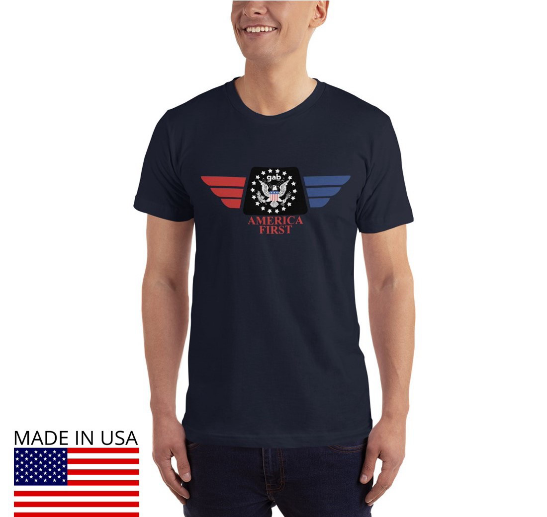 America First Men's T-Shirt - Navy / S