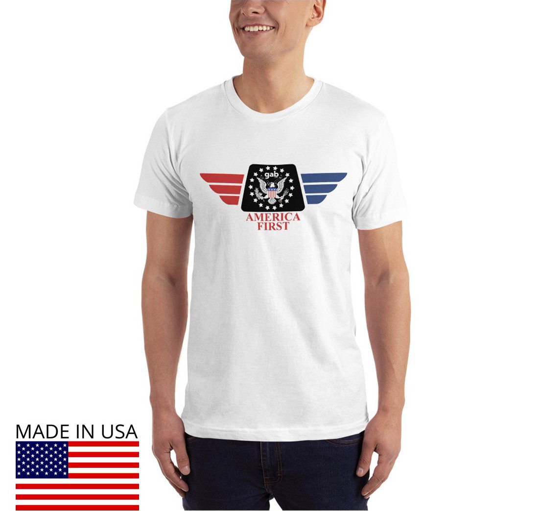 America First Men's T-Shirt - White / XL