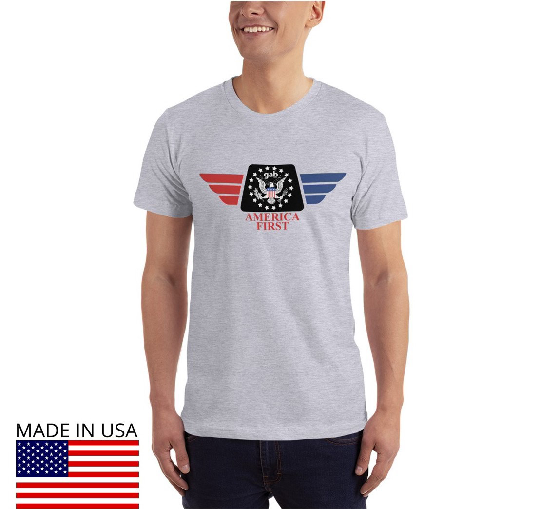America First Men's T-Shirt - Heather Grey / XL