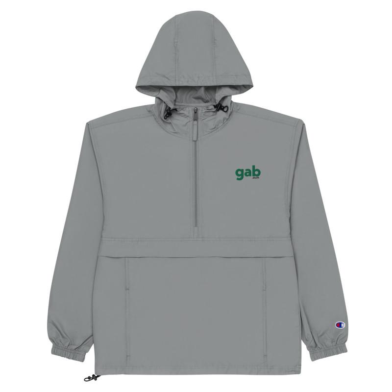 Gab.com Champion Packable Jacket - Graphite / L
