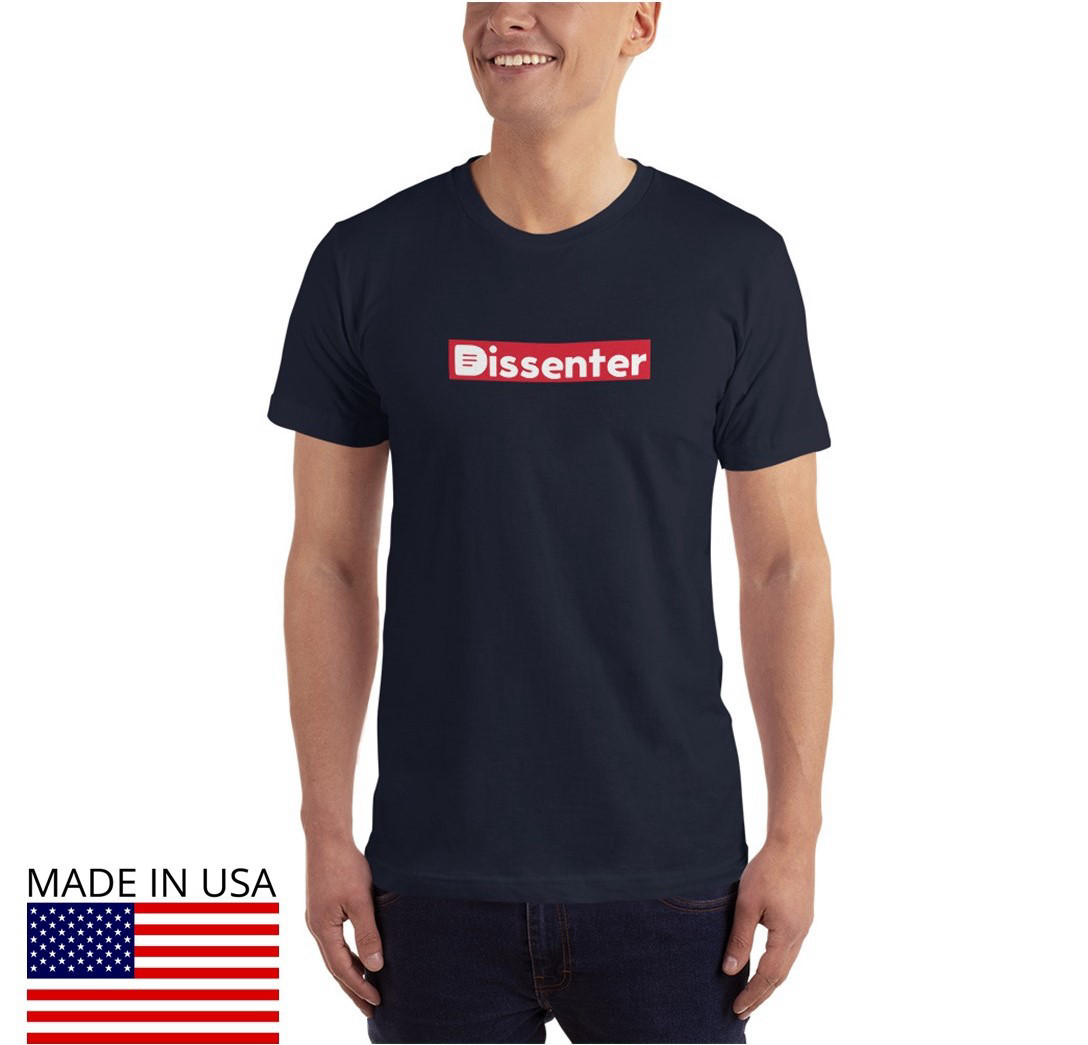 Dissenter Red Men's T-Shirt - Navy / XL