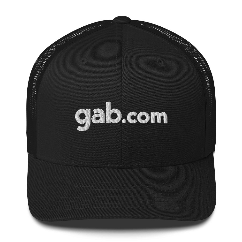 Gab.com Mesh Trucker Cap - Black