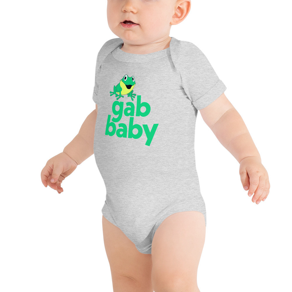 Gab Baby One Piece - Athletic Heather / 12-18m