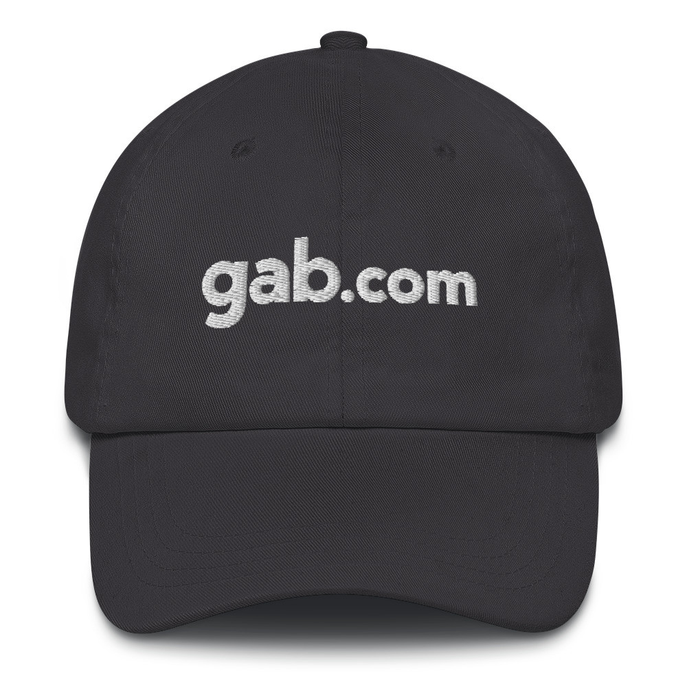 gab.com Logo Dad Hat - Dark Grey