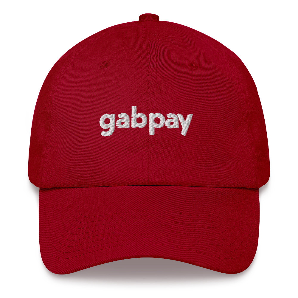 GabPay Dad hat - Cranberry