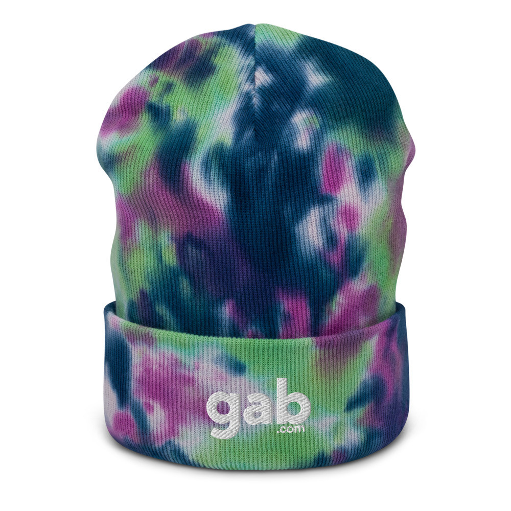 Gab.com Tie-Dye Beanie - Purple Passion