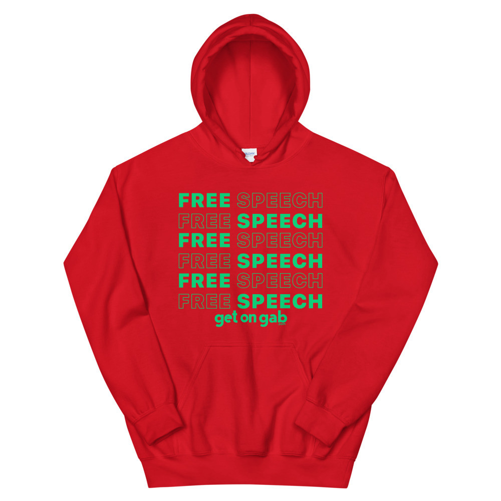 Free Speech over Free Speech Unisex Hoodie - Red / M