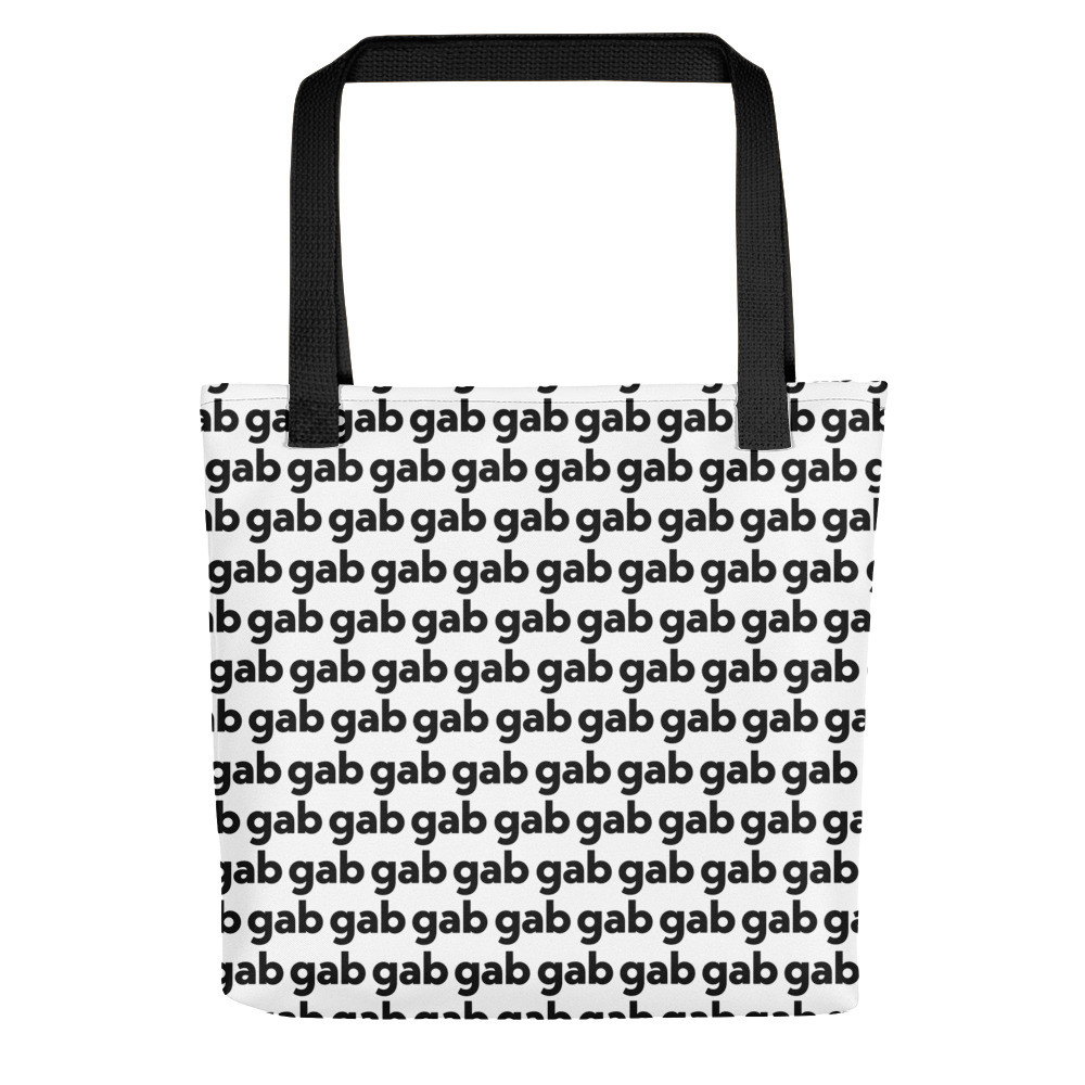 Gab Tote Bag 15x15 - Black