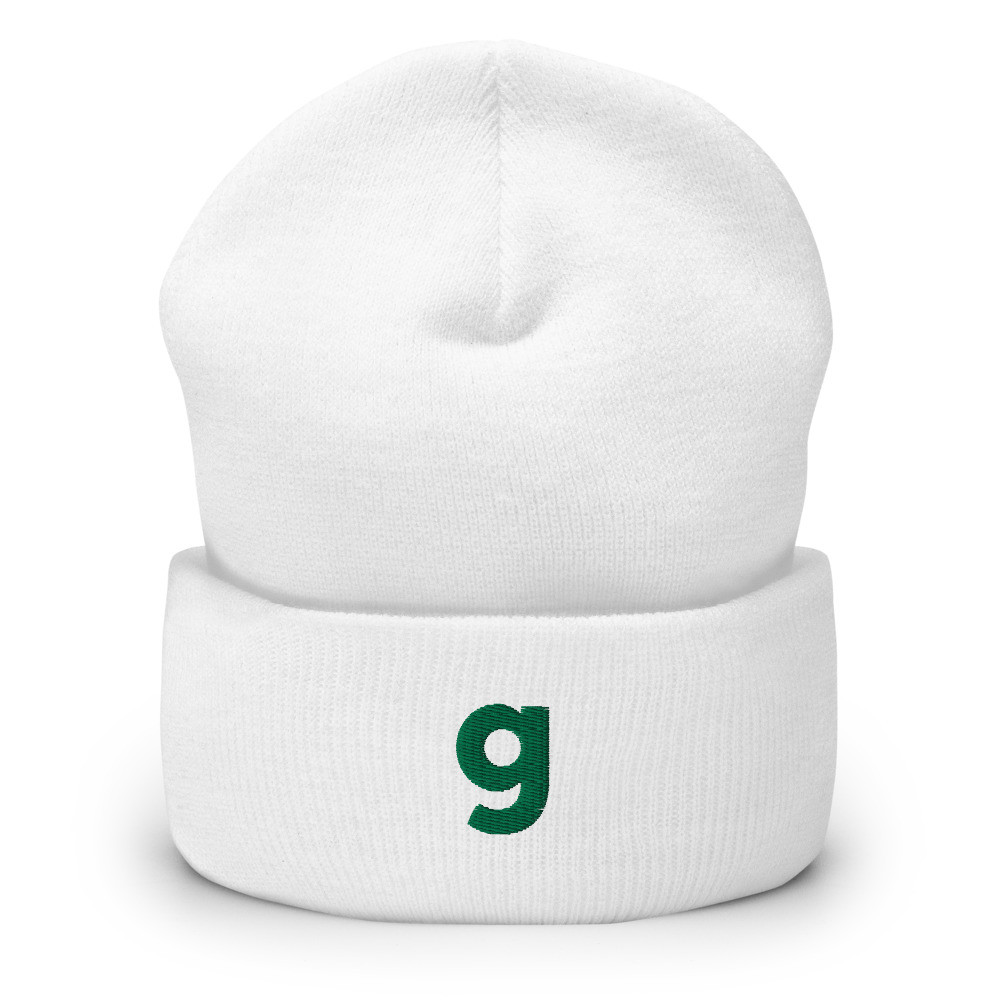 G Logo Beanie - White
