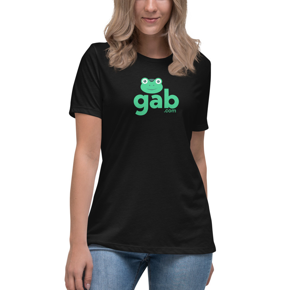 Gab.com Women's Relaxed T-Shirt - Black / L