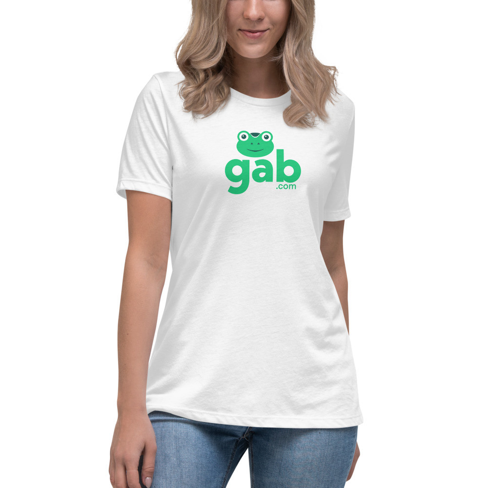 Gab.com Women's Relaxed T-Shirt - White / S