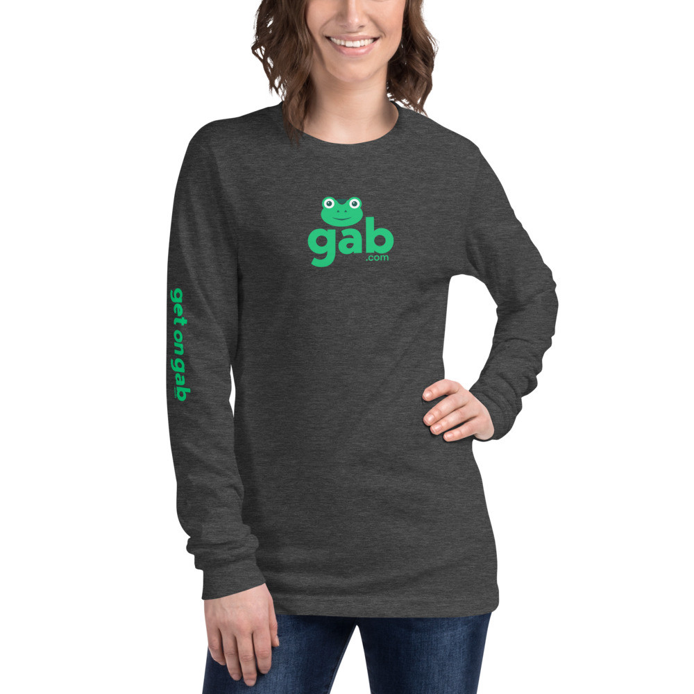 Gab.com Women's Long Sleeve - Dark Grey Heather / XS