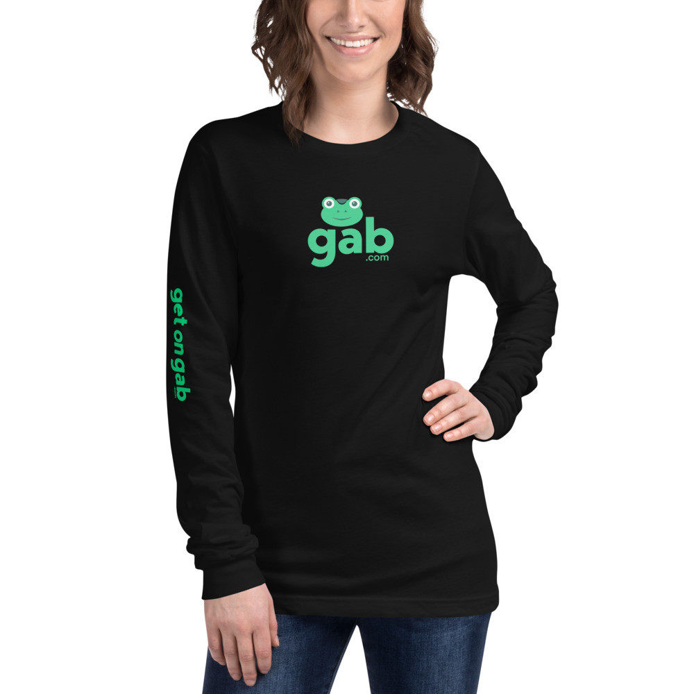 Gab.com Women's Long Sleeve - Black / S
