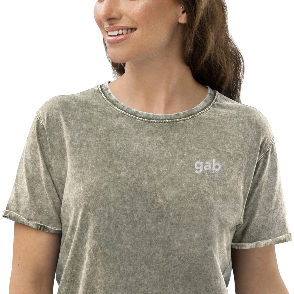 Gab.com Women's Denim T-Shirt - Dark Army Green / S