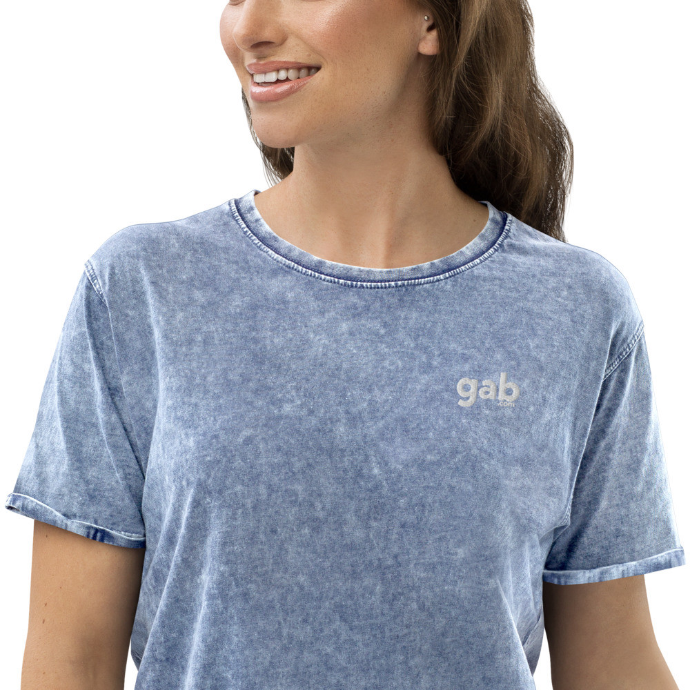 Gab.com Women's Denim T-Shirt - Denim Blue / XL