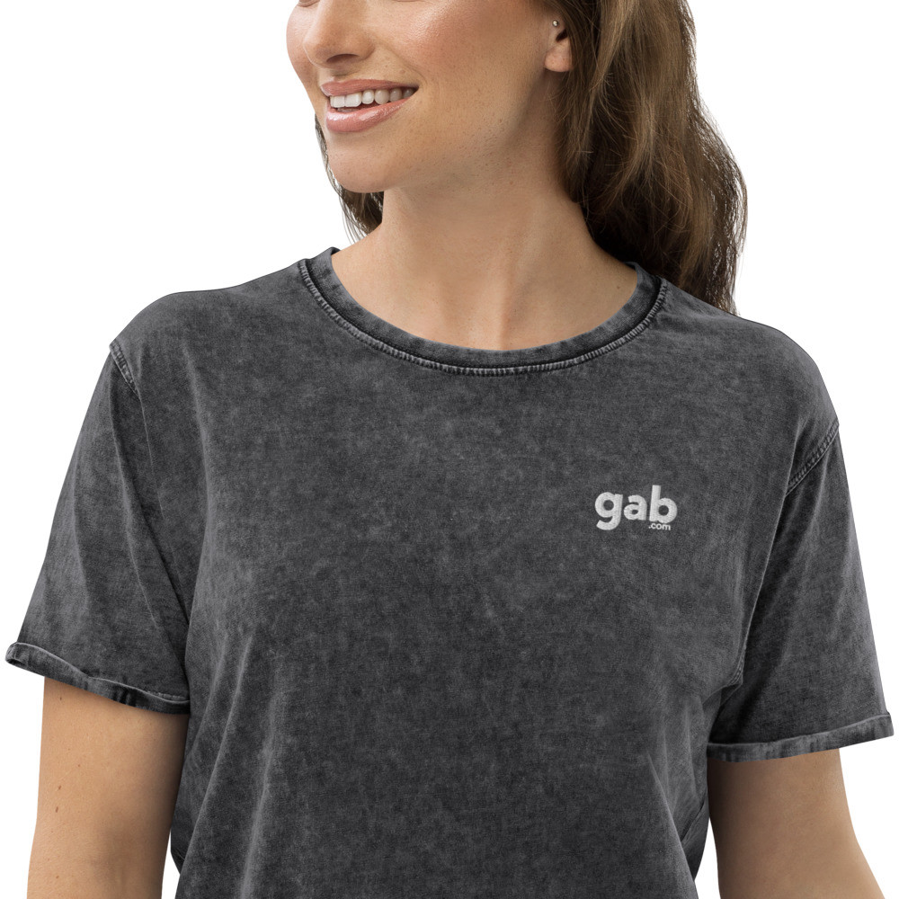 Gab.com Women's Denim T-Shirt - Black / S