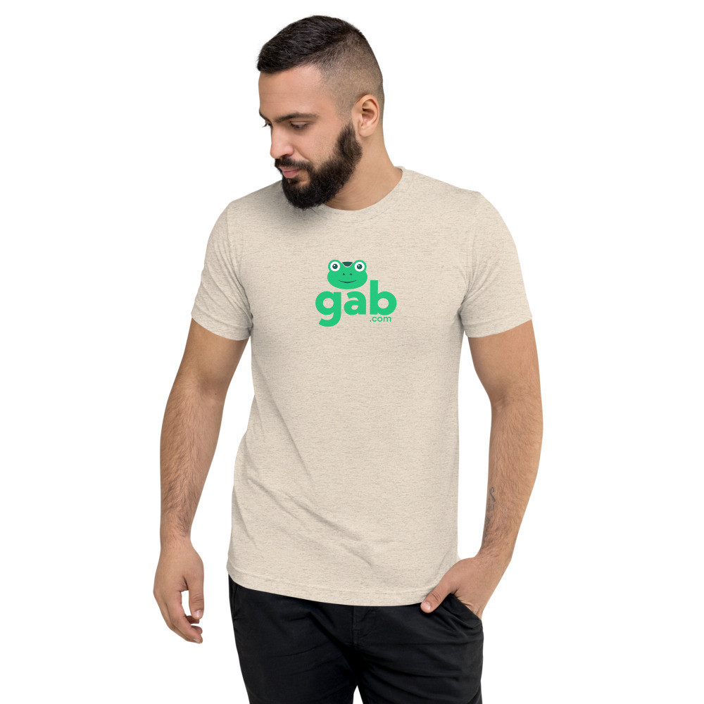 Gab.com Men's Short Sleeve T-Shirt - Oatmeal Triblend / XL