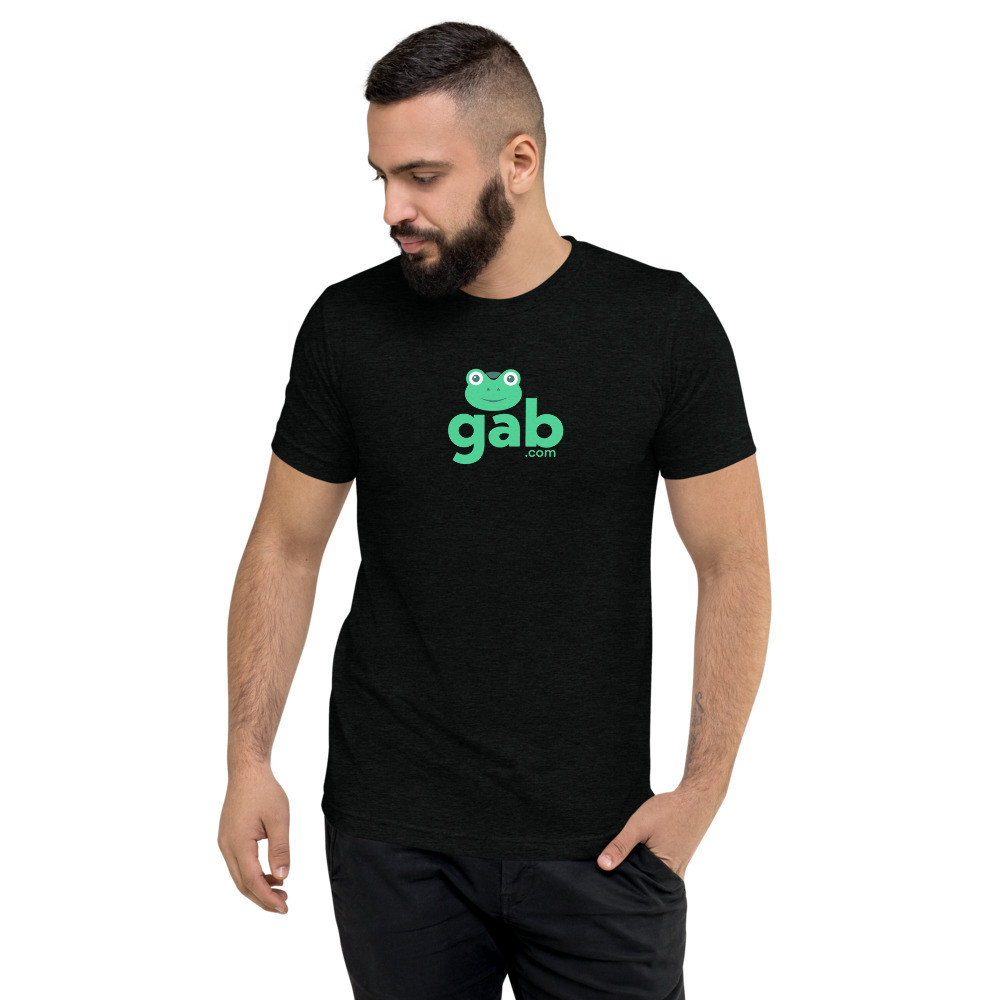 Gab.com Men's Short Sleeve T-Shirt - Solid Black Triblend / XS