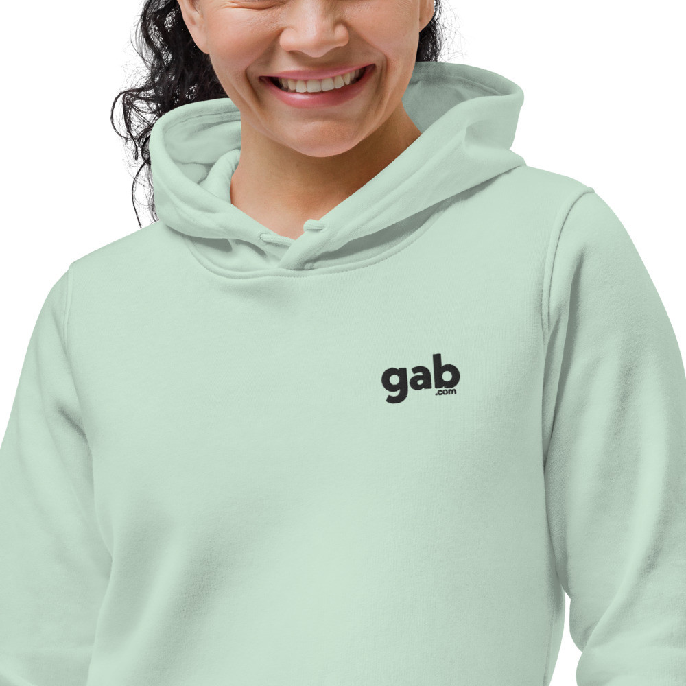 Gab.com Women's Eco Fitted Hoodie  - Sage / XL
