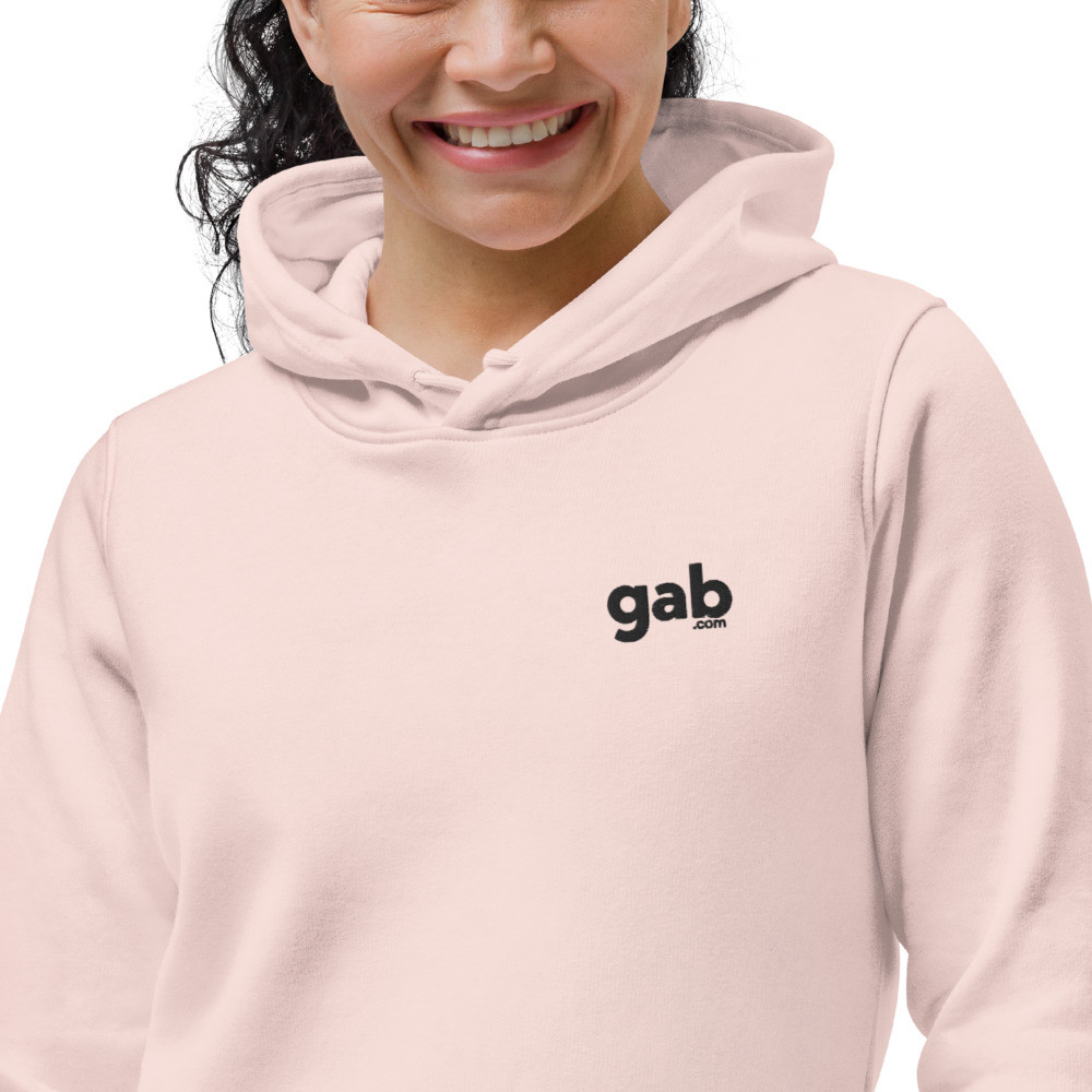 Gab.com Women's Eco Fitted Hoodie  - Soft Rose / XL