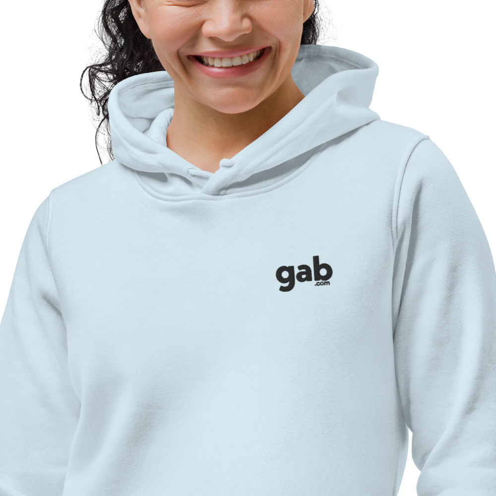 Gab.com Women's Eco Fitted Hoodie  - Blue Fog / S