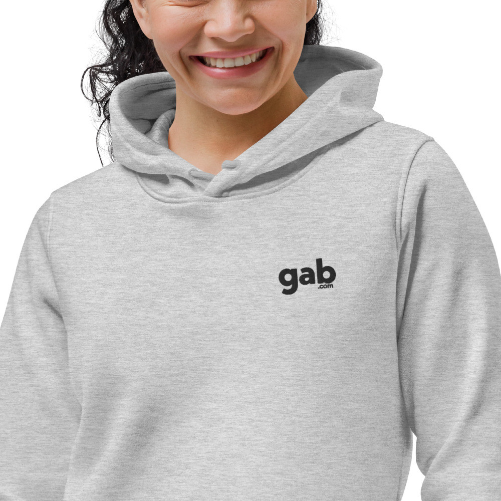 Gab.com Women's Eco Fitted Hoodie  - Heather Grey / S