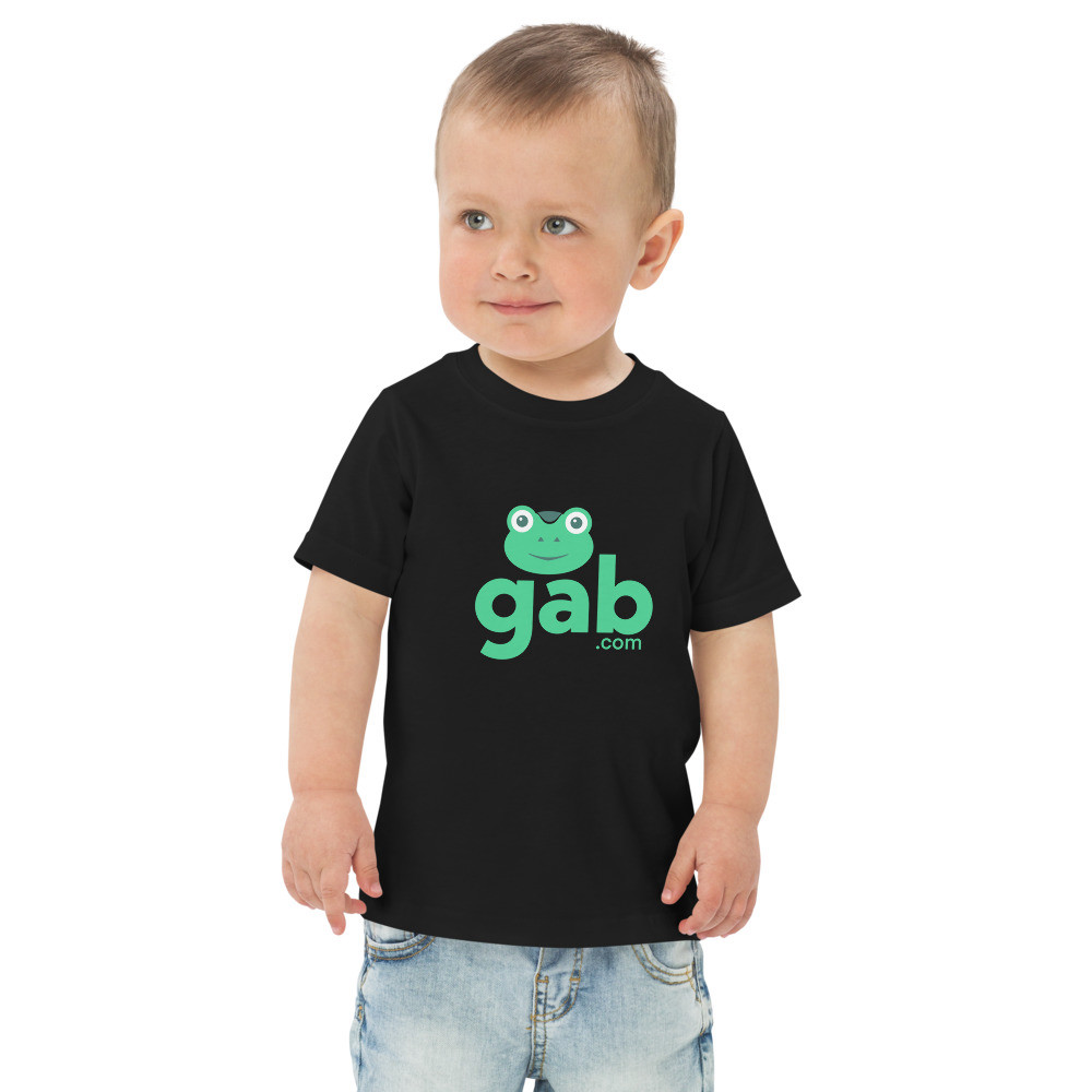 Gab.com Unisex Toddler Jersey T-Shirt - Black / 4