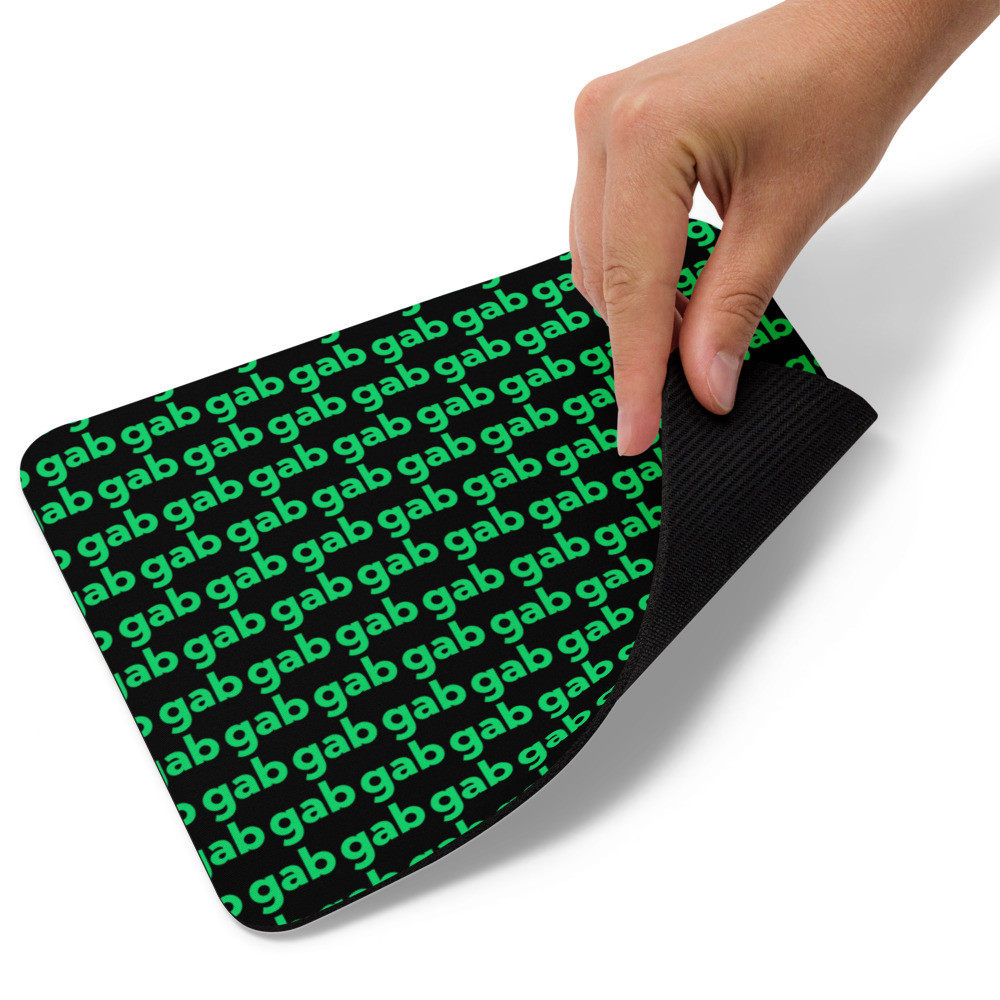 Gab Mouse Pad (Black/Green) (+1 Yr. PRO)