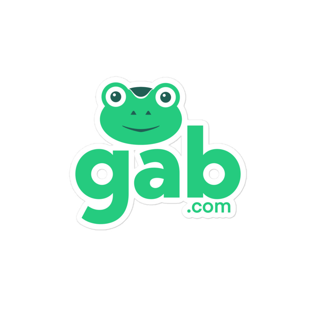 Gab.com Gabby Sticker  - 4″×4″