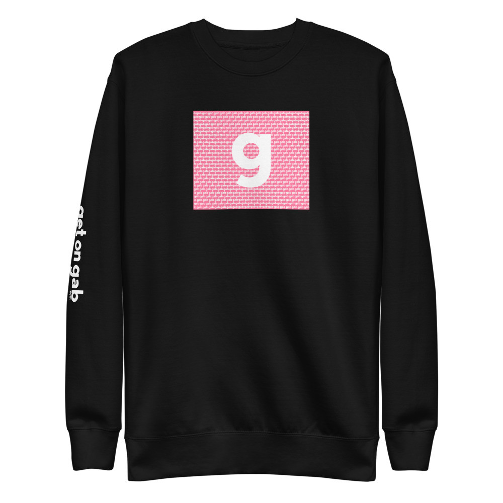 G Logo Pink Unisex Fleece Pullover - L