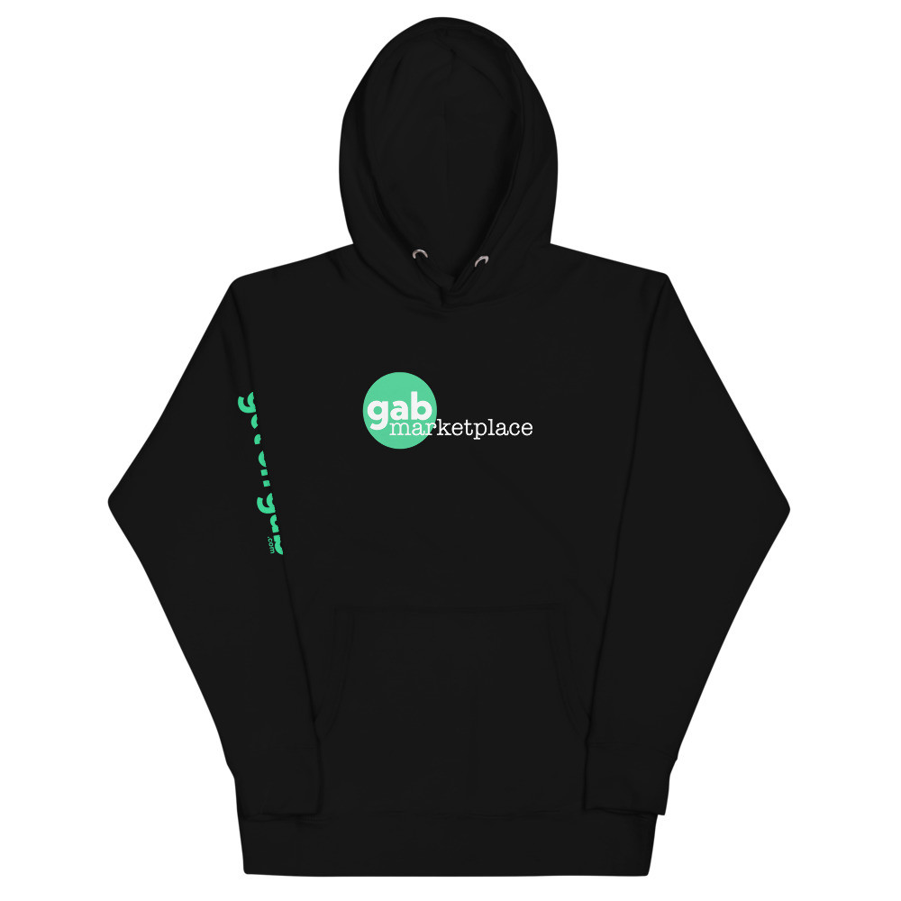 Gab Marketplace Unisex Hoodie - Black / S