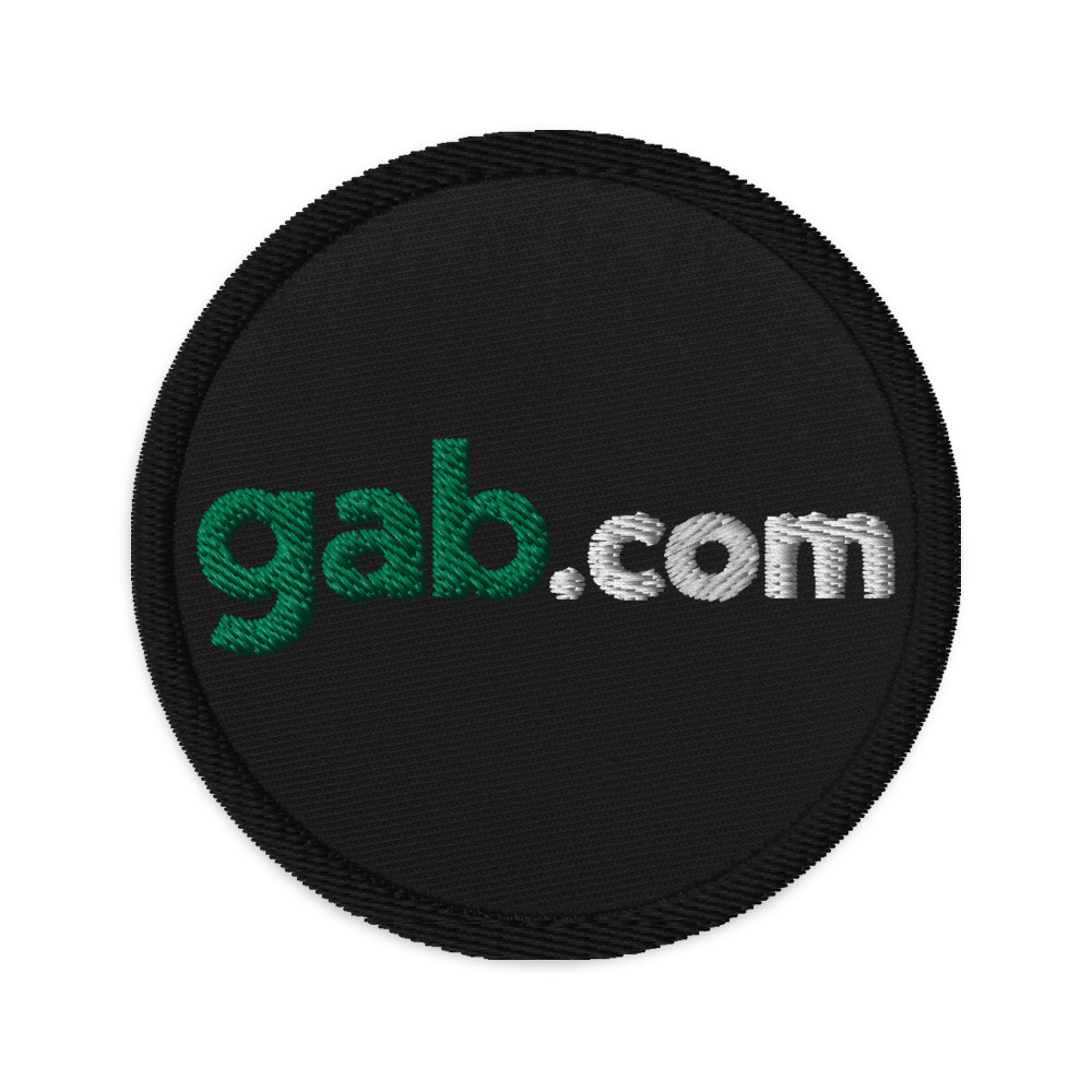 Gab.com Embroidered Patch