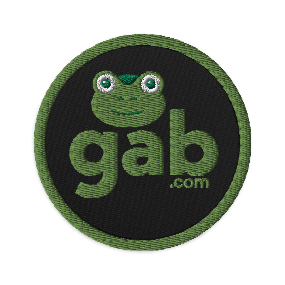 Gabby Gab.com Embroidered Patch - Black