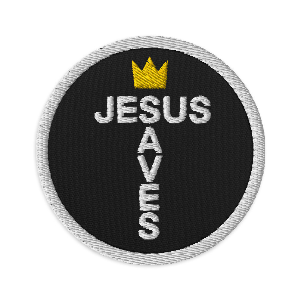 Jesus Saves Embroidered Patch